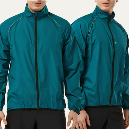 Men's Visibility High Neck Full Zip Bike Jacket