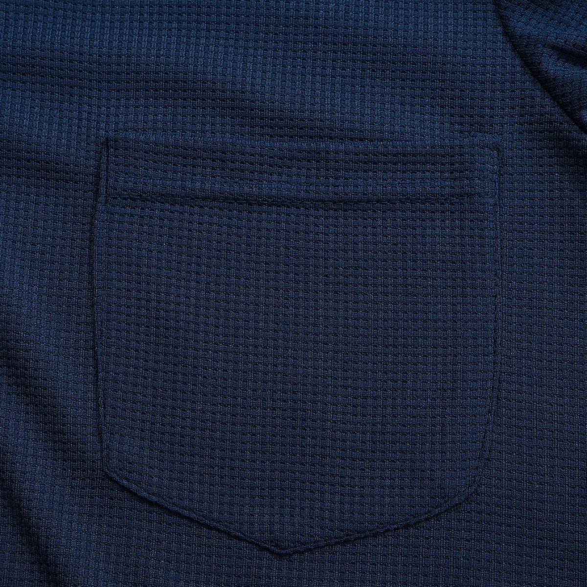 Relaxed Fit Men's Waffle Knit Casual Shirt