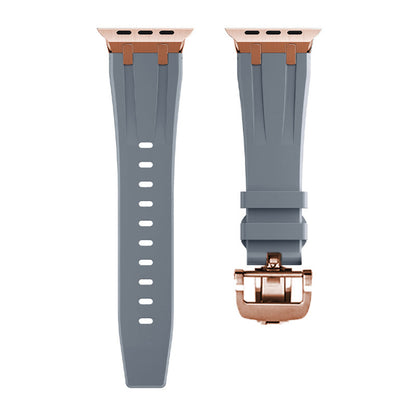Strong Rubber Watch Band With Safe Clasp