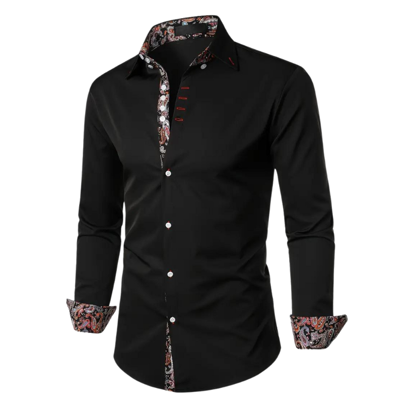 Trendy Mens Shirt with Classic Paisley Pattern