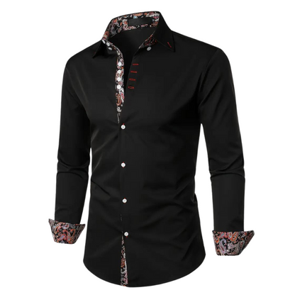 Trendy Mens Shirt with Classic Paisley Pattern