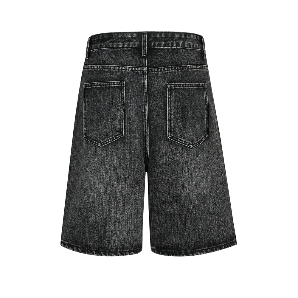 Men's Retro Denim Casual Shorts