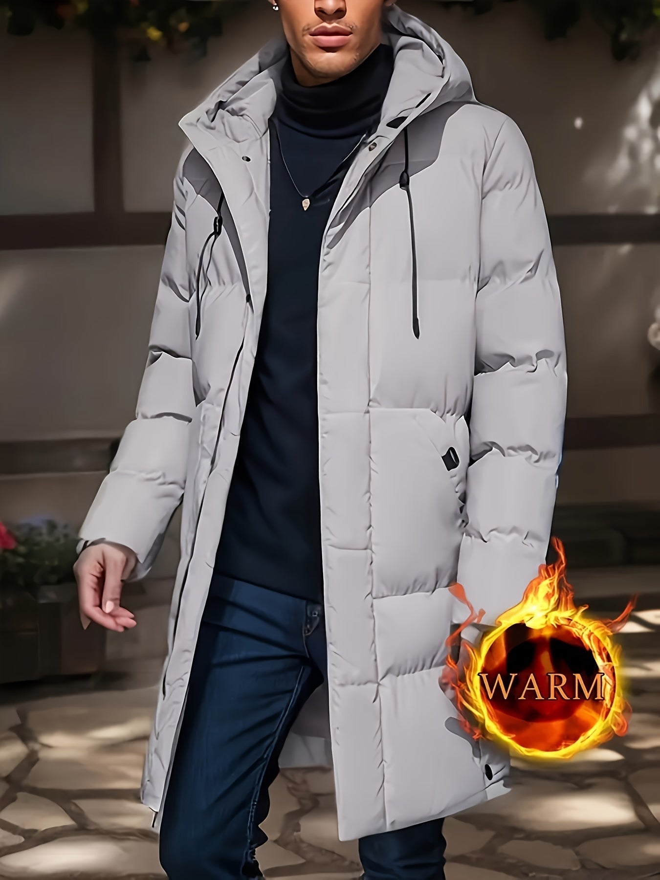 Warm Mens Fleece Coat for Daily Use