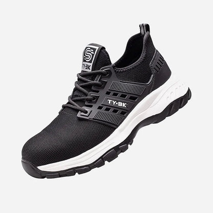 Breathable Men's Steel Toe Work Shoes - OutfitLondon