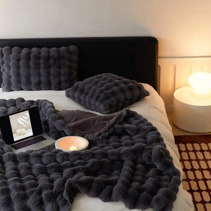 Soft Faux Fur Heavy Throw Blanket