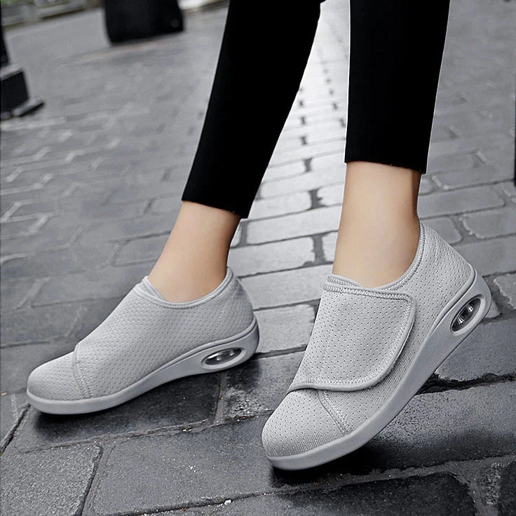 Comfortable Wide Fit Walking Shoes - Slip Resistant