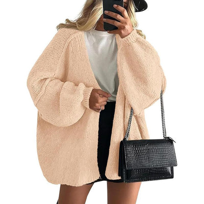 Women's Cozy Large Fit Fall Knit Sweater Cardigan