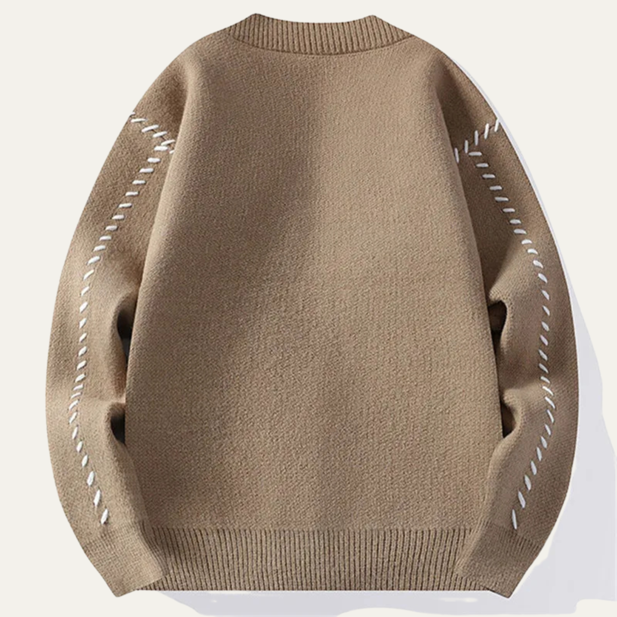 Warm Mens Crew Neck Knit Winter Sweater