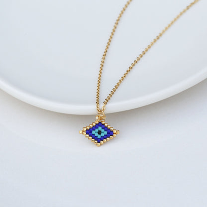 Women's Elegant Beaded Eye Handmade Necklace