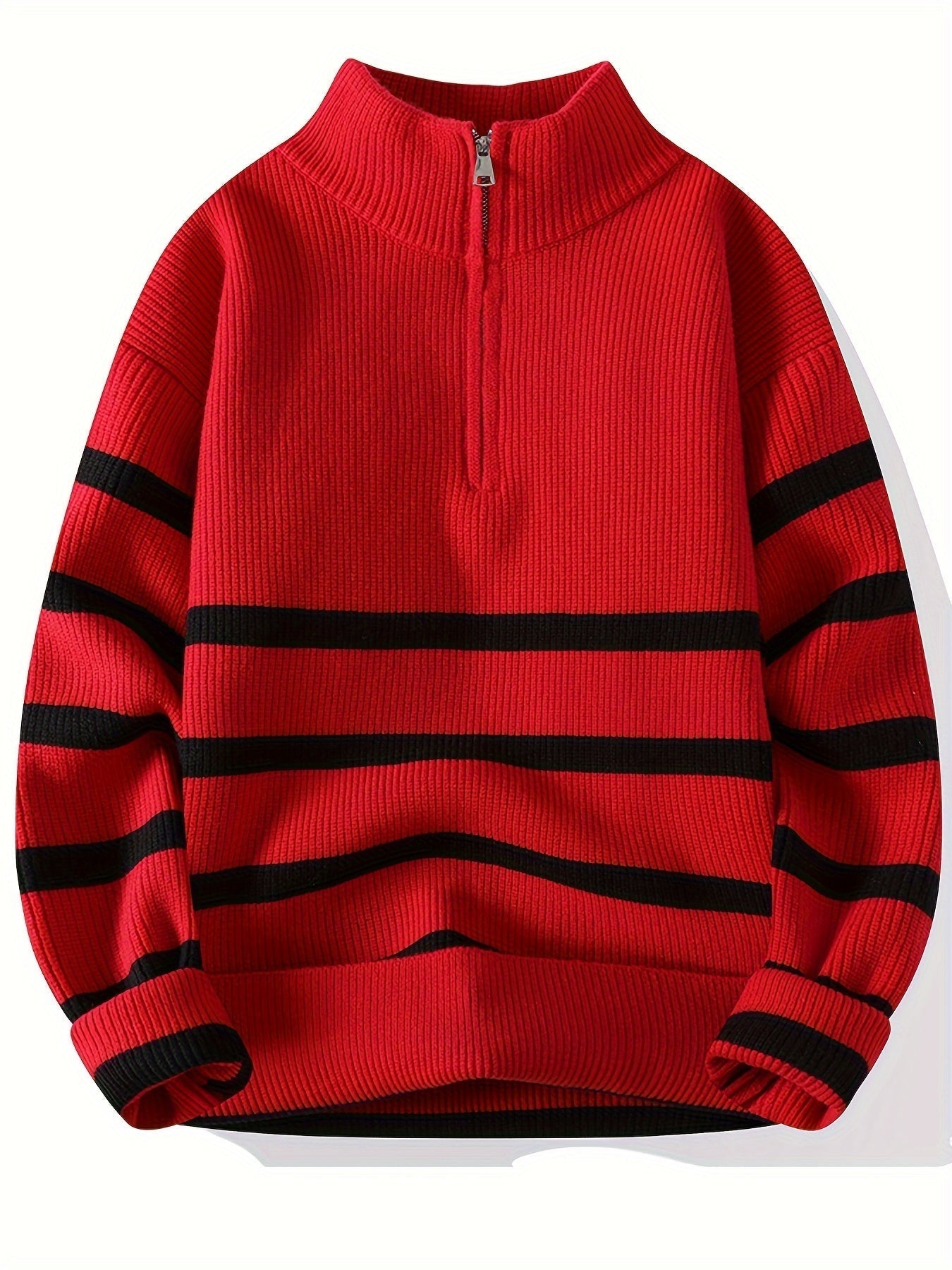 Cozy Classic Stripe Knit Sweater - OutfitLondon