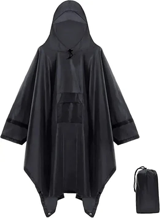Breathable Compact Men Women Rain Jacket Poncho