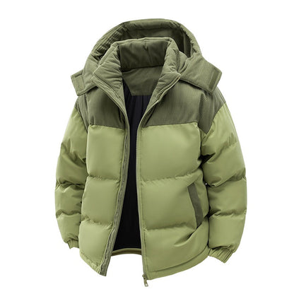 Cozy Ladies Quilted Corduroy Coat