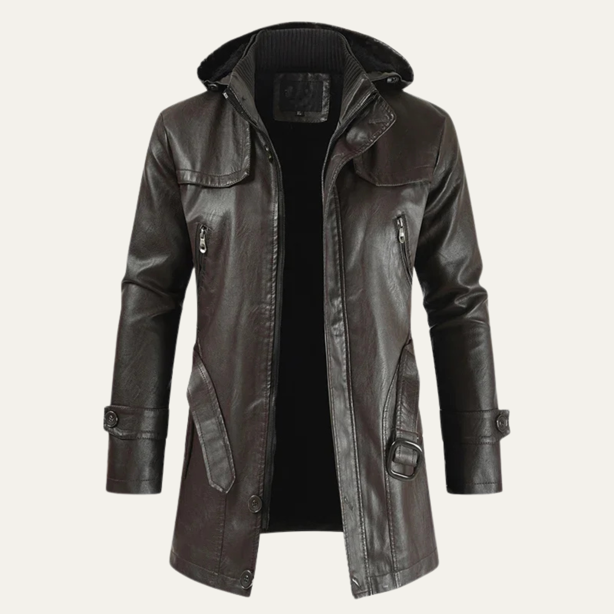 Classic Vintage Men's Leather Biker Jacket