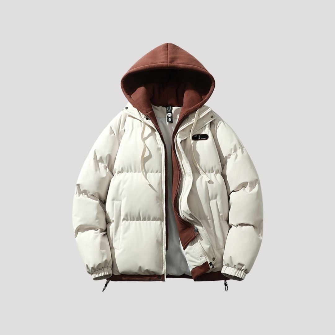 Warm Puffer Quilted Hooded Winter Coat