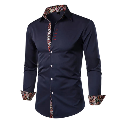 Trendy Mens Shirt with Classic Paisley Pattern