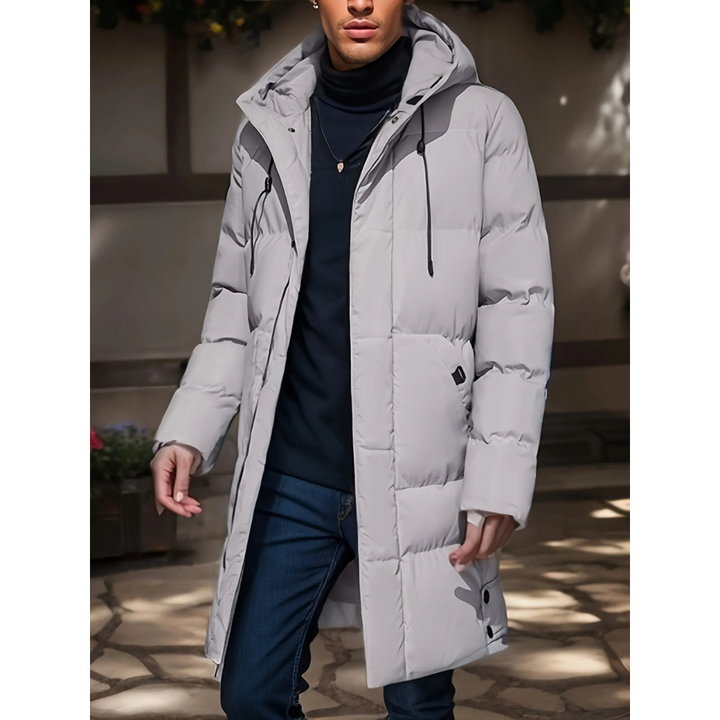 Warm Men's Down Parka Coat - OutfitLondon