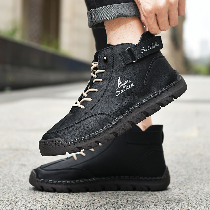 Authentic Brown Leather Ankle Boots