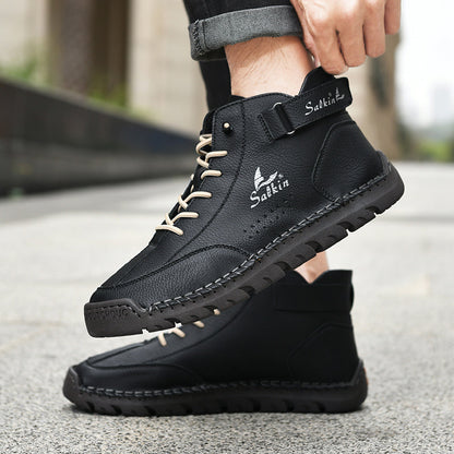 Authentic Brown Leather Ankle Boots