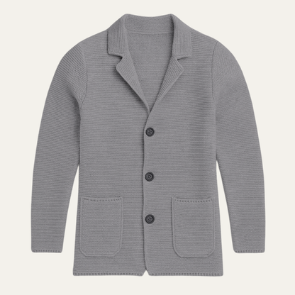 Relaxed Fit Men's Knit Cardigan Jacket - OutfitLondon