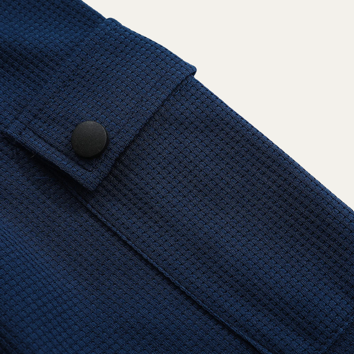 Relaxed Fit Men's Waffle Knit Casual Shirt