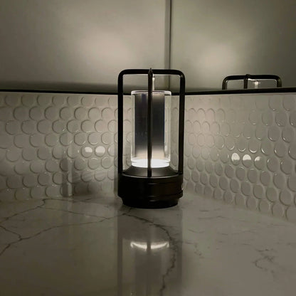 Ambient Lantern Cordless Crystal Table Lamp