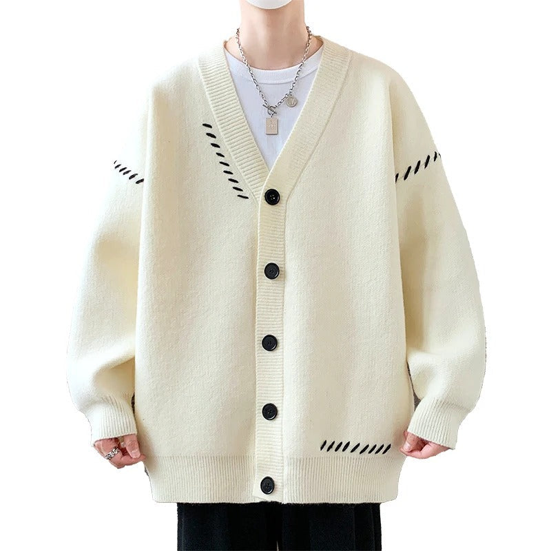Cozy Textured Crew Neck Knit Sweater - OutfitLondon