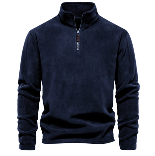 Men's Casual Zip-Up Stand-Collar Sweatshirt