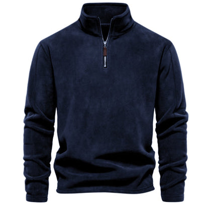 Men's Casual Zip-Up Stand-Collar Sweatshirt
