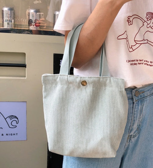 Women's Casual Corduroy Tote Bag
