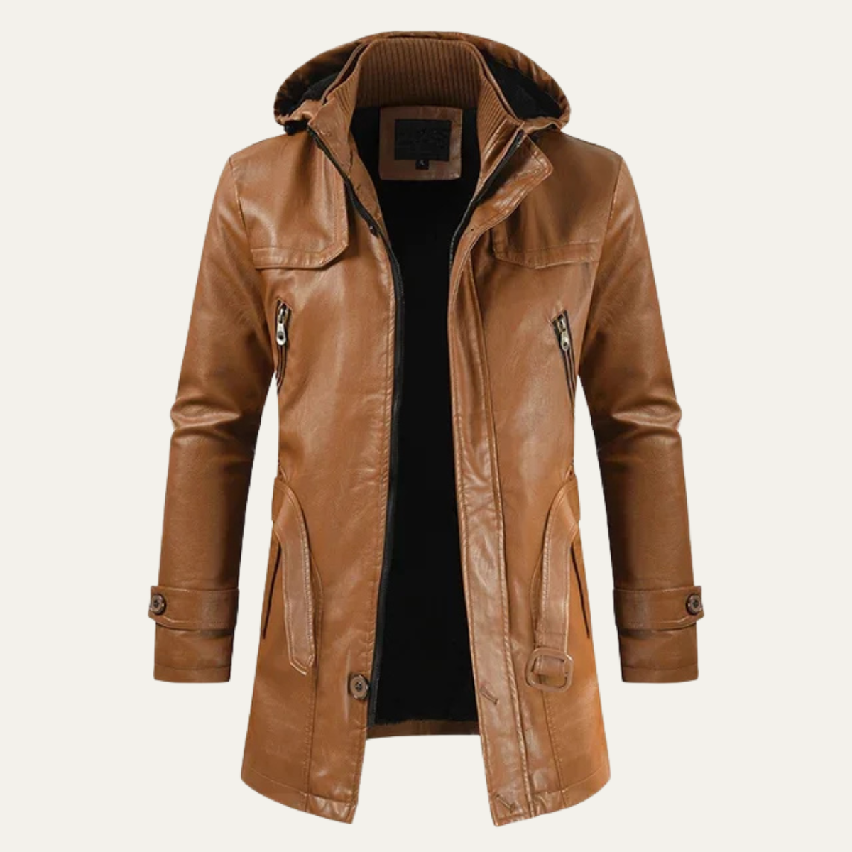 Classic Vintage Men's Leather Biker Jacket - OutfitLondon