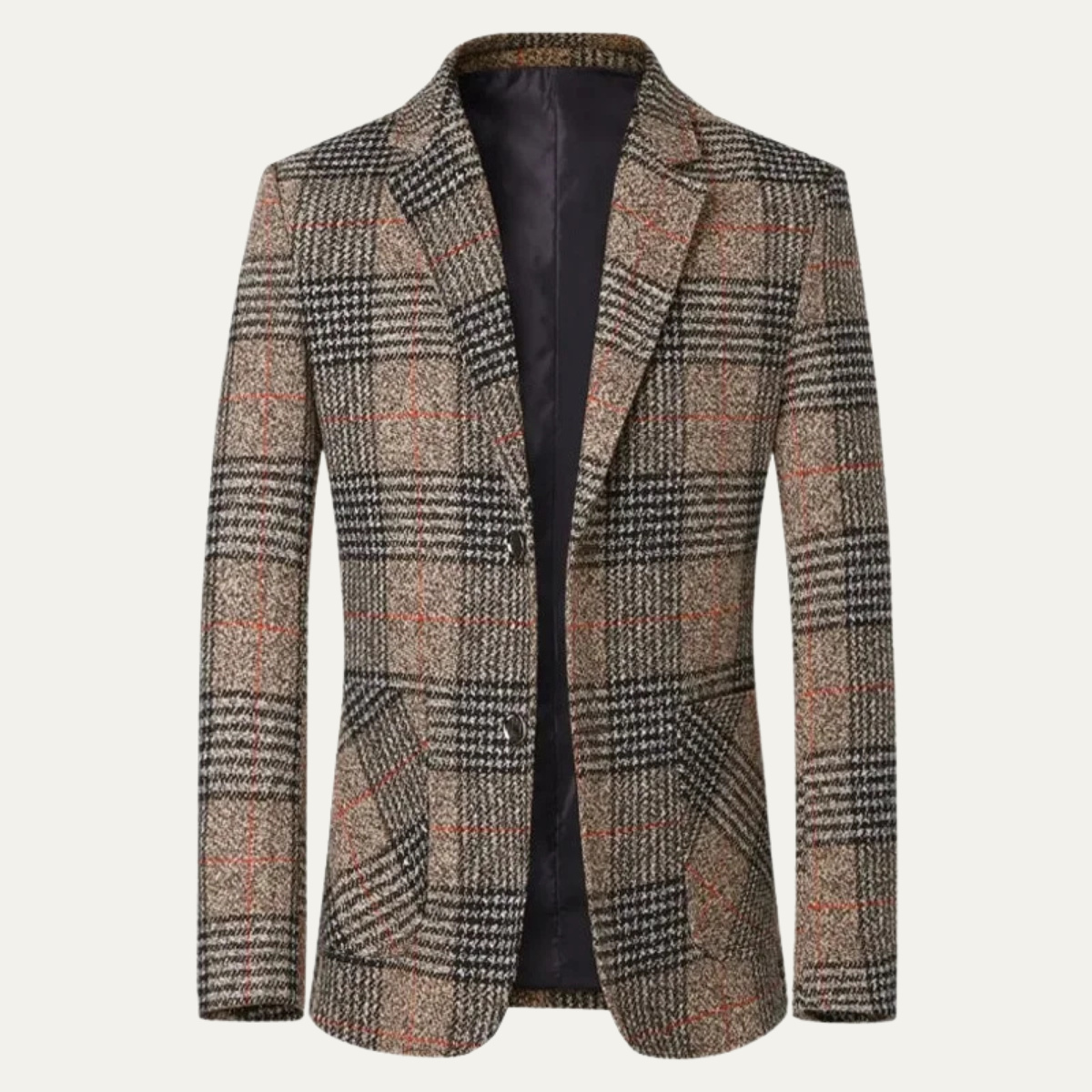 Traditional Plaid Tweed Men's Blazer Jacket - OutfitLondon