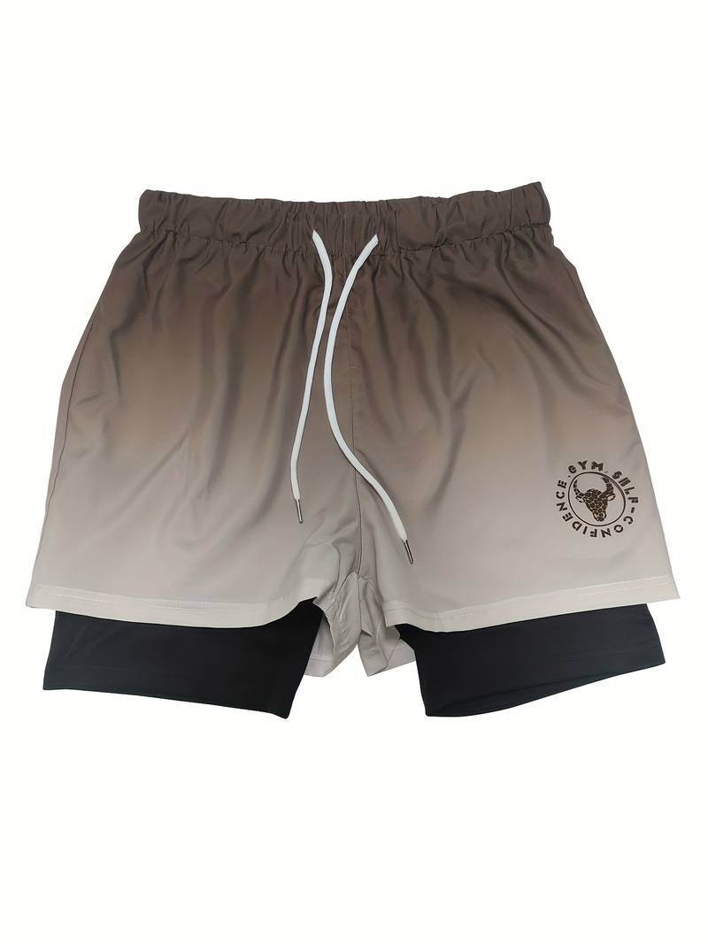 Men's Dual Layer Reversible Ombre Shorts