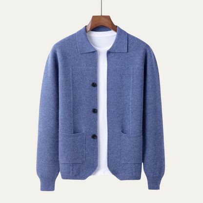 Men's Stylish Crew Neck Knit Cardigan Sweater