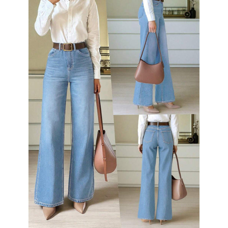 Women's Stylish Casual Denim 3D Effect Jeans