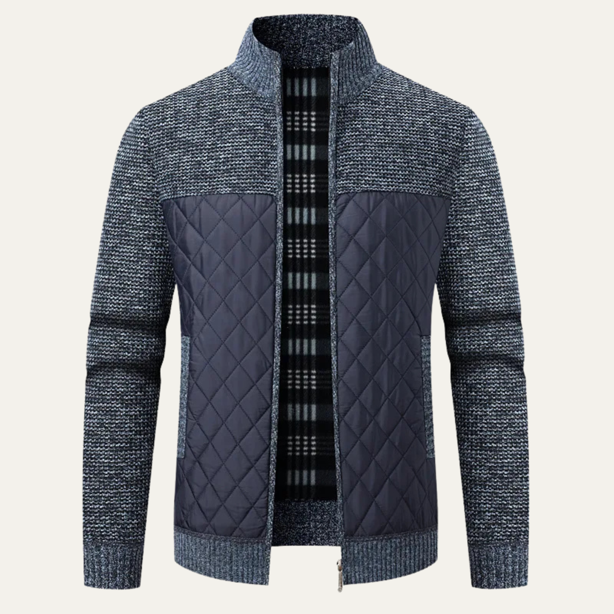 Men's Insulated Padded Fleece Jacket