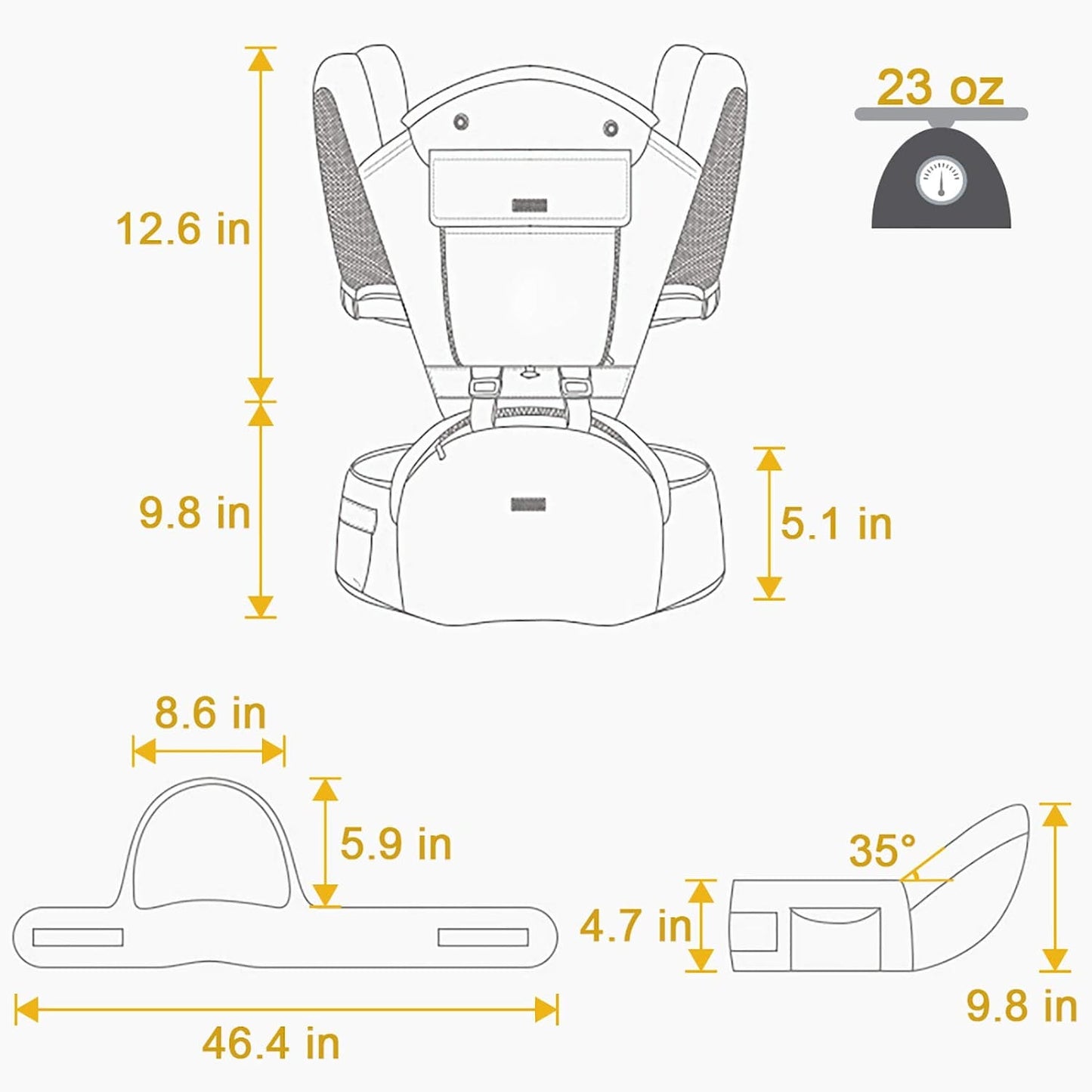All-In-One Ergonomic Baby Carrier | 0-36 Months
