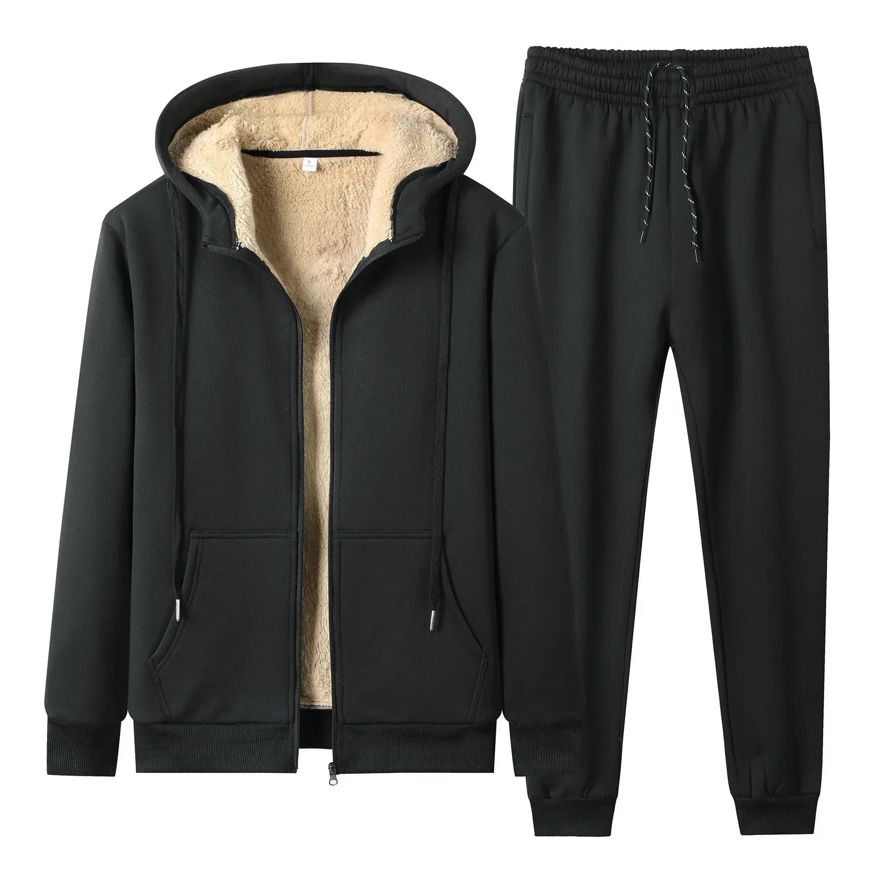 Soft Warm Fleece Jogger Set - OutfitLondon