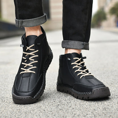Authentic Brown Leather Ankle Boots