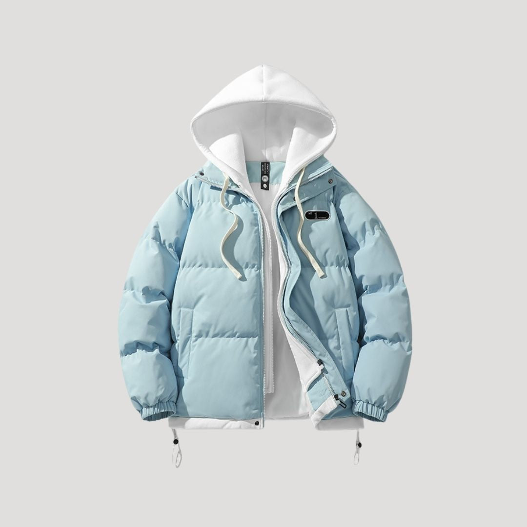 Warm Puffer Quilted Hooded Winter Coat