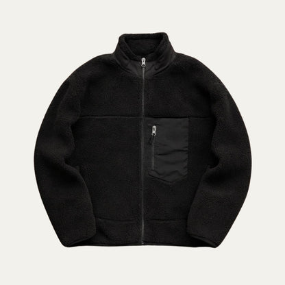 Warm Fleece Lined Mens Wool Coat