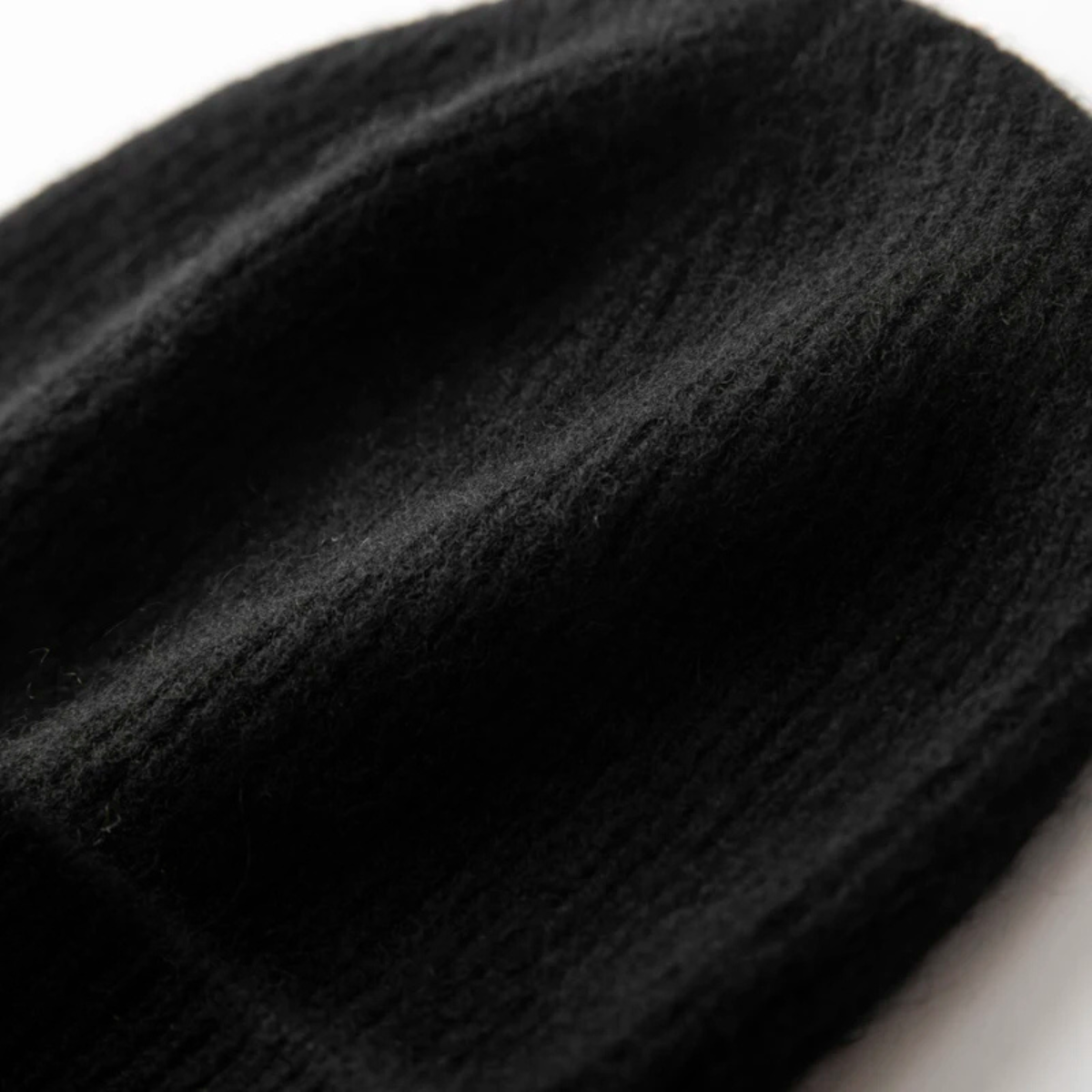 Warm Mens Cashmere Ribbed Winter Hat