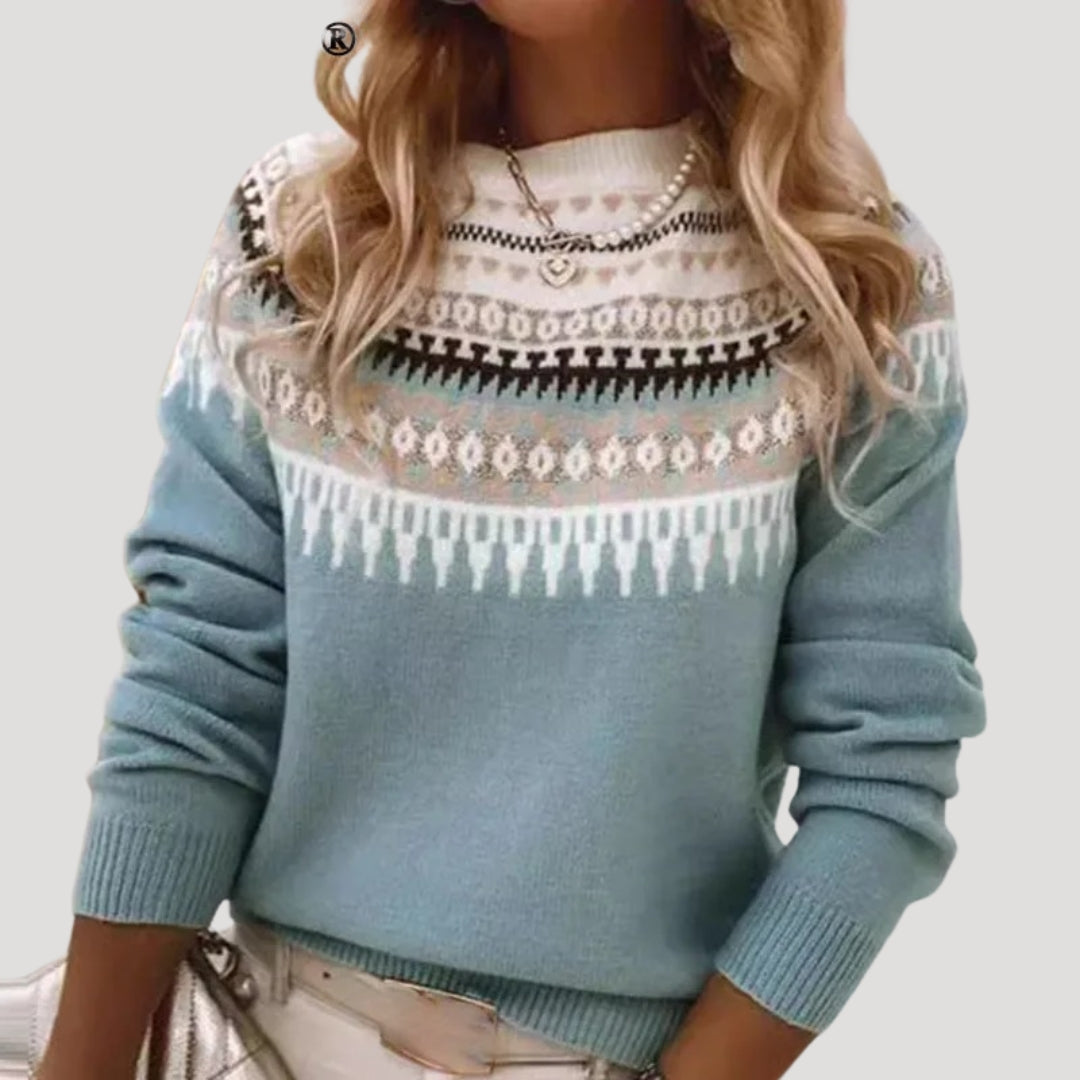 Cozy Crew Neck Women's Winter Sweater