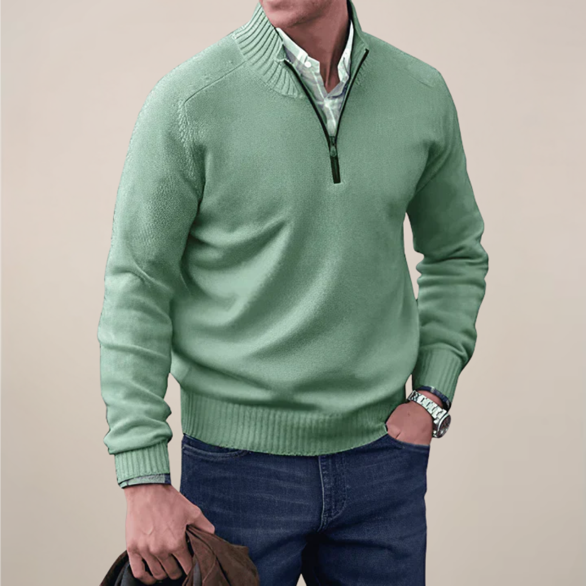 Men's Crew Neck Knit Sweater – Classic Everyday Wear