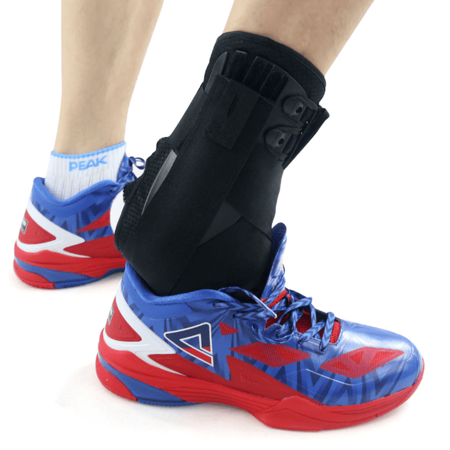 Reinforced Ankle Brace - Lace Up With Stabilizer Straps