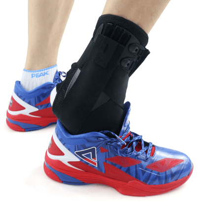 Reinforced Ankle Brace - Lace Up With Stabilizer Straps