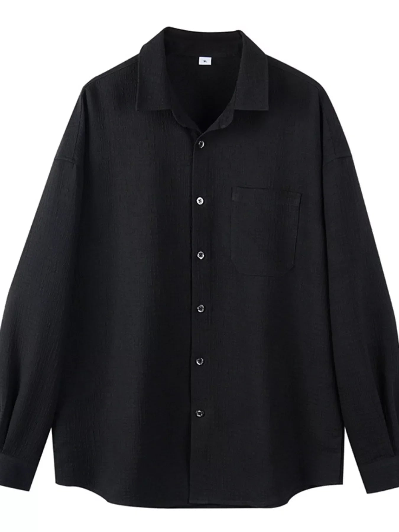 Relaxed Fit Mens Long Sleeve Shirt - OutfitLondon