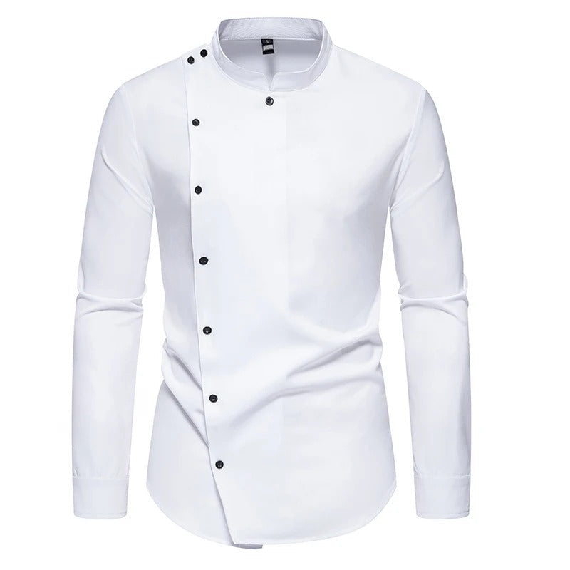 Fashionable Orange Mens Dress Shirt - OutfitLondon