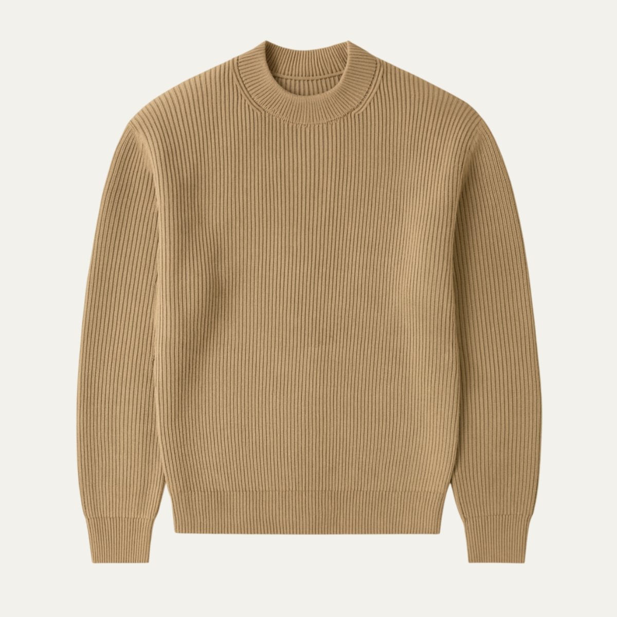 Warm Men's Wool Crew Neck Sweater - OutfitLondon