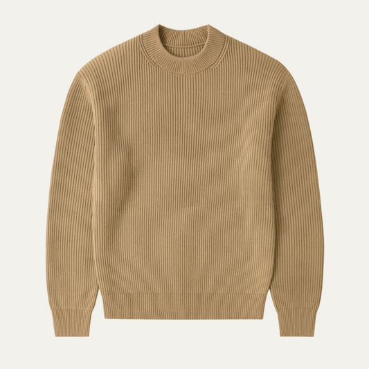 Warm Men's Wool Crew Neck Sweater - OutfitLondon