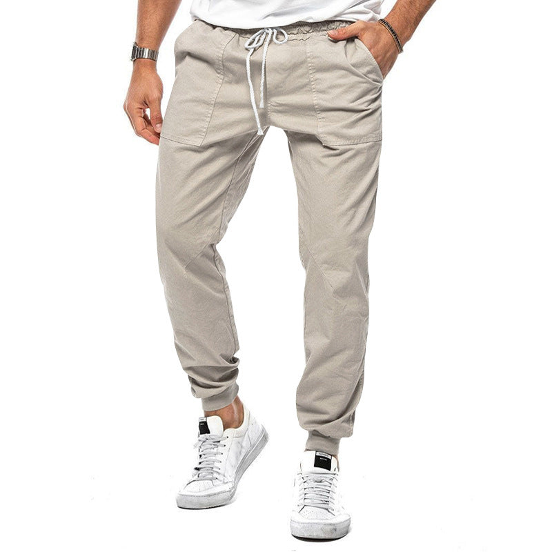 Comfortable Loose Fit Cargo Pants with Elastic Waist - OutfitLondon